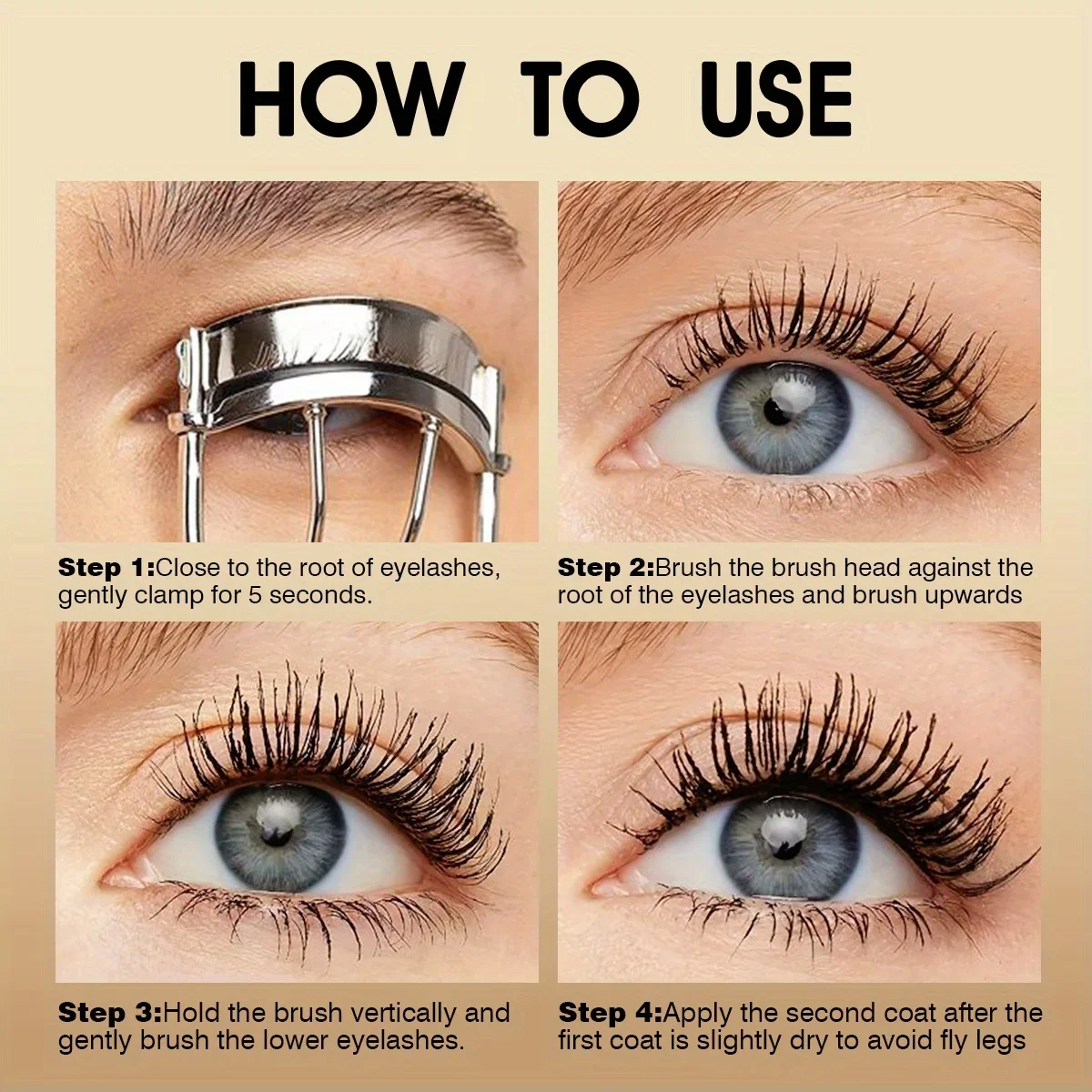 Máscara de pestañas negra 3D de secado rápido, resistente al agua, alargamiento, rizado, pestañas de larga duración, maquillaje, belleza, cosmético coreano para ojos