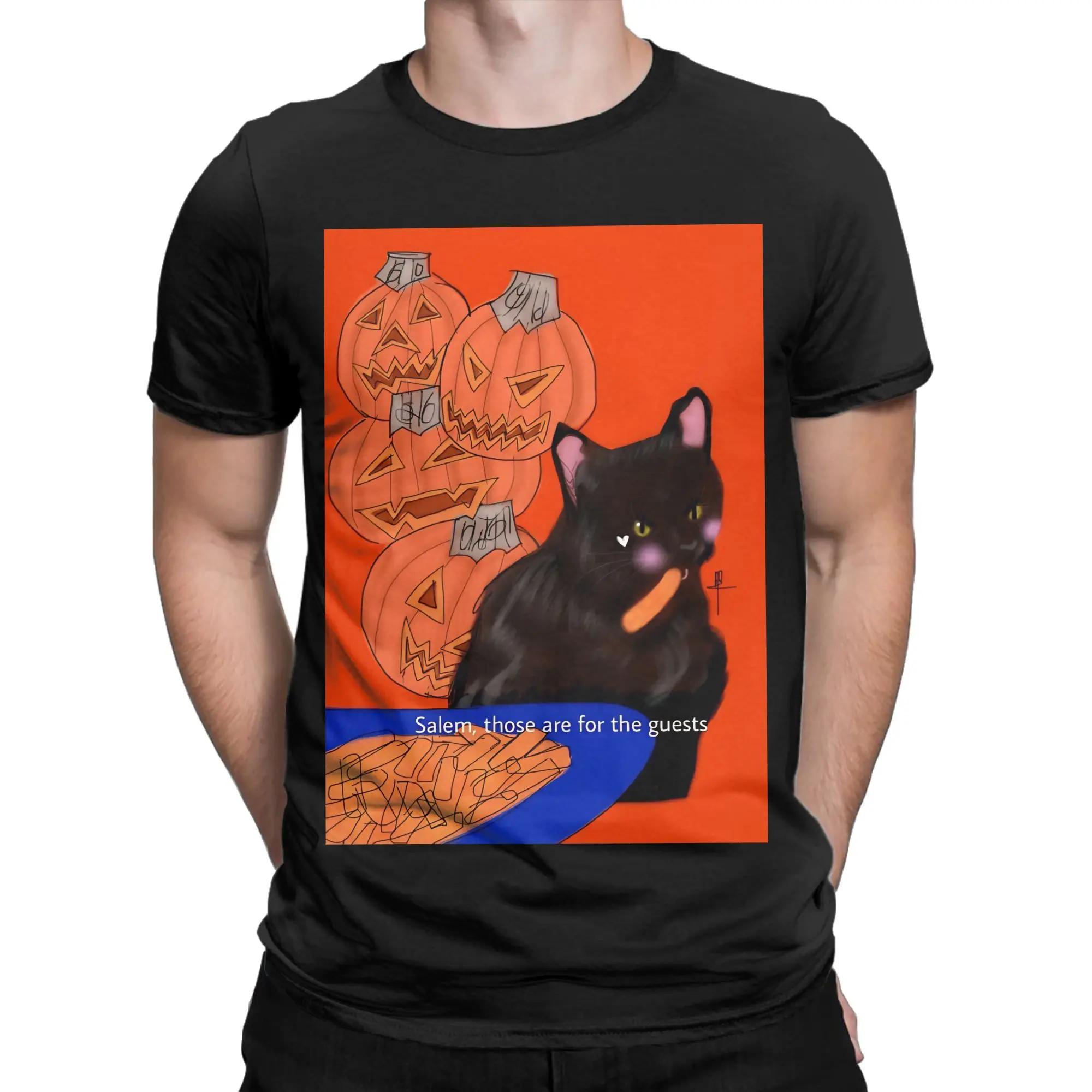 Salem Novelty Graphic 100% Cotton T-Shirt Cheetos Tops Tees For Men