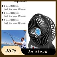 A60Z Top Portable Rechargeable LED Light Fan Air Cooler Mini Desk USB Third Wind Fan Cooling Handheld Mini Fan