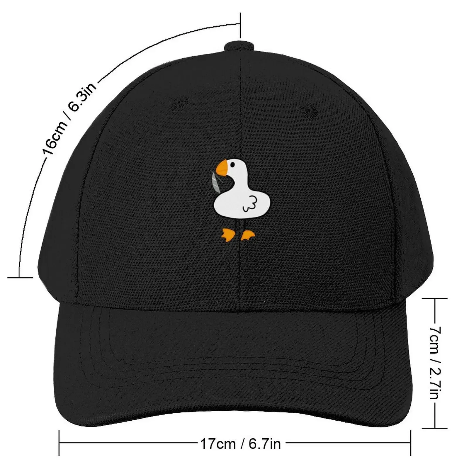 goose with knife Baseball Cap Luxury Hat fashionable Sun Hat For Children Man Women's