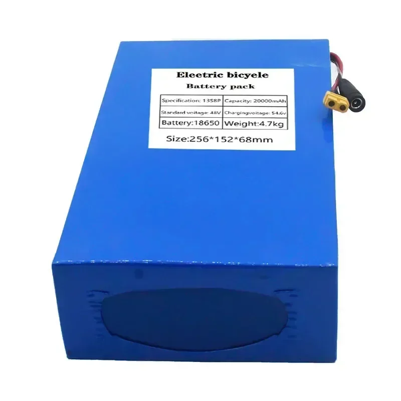 13S8P 48V 20000mAh 배터리 18650 리튬 배터리 팩 1000W 전기 자전거 배터리 내장형 50A BMS 고품질
