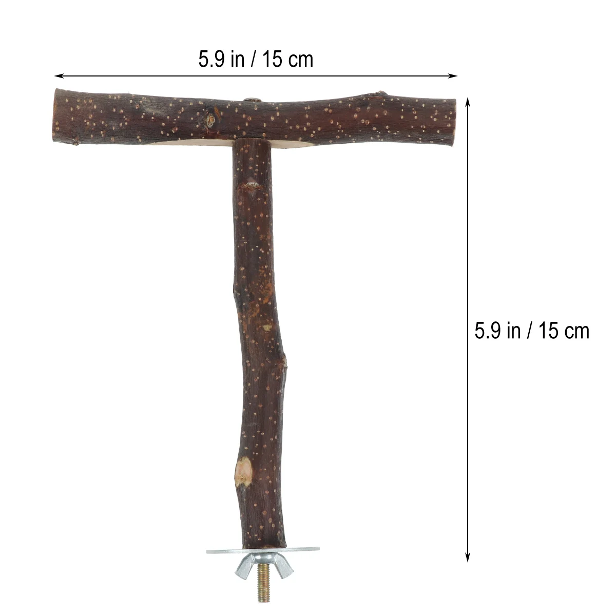 

T Shape Bird Stand Rack Eco-Friendly Branch Perch Playground Training For Parrots Cockatiels Parakeets Small Birds