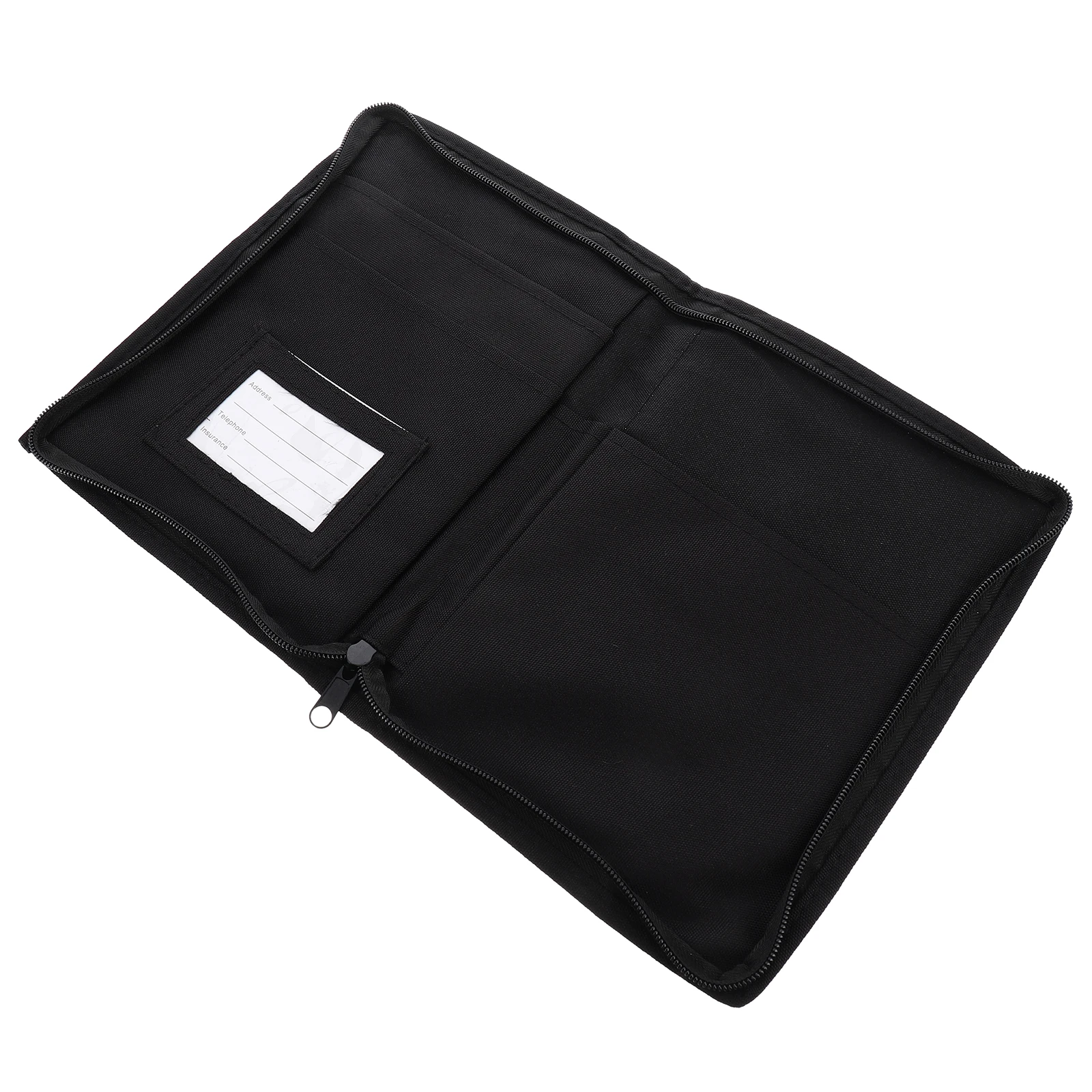 

1Pcs Portable File Folder Zipper Closure Heavy Duty Oxford Cloth Document Pouch for Daily Use Filing Storage Solutions