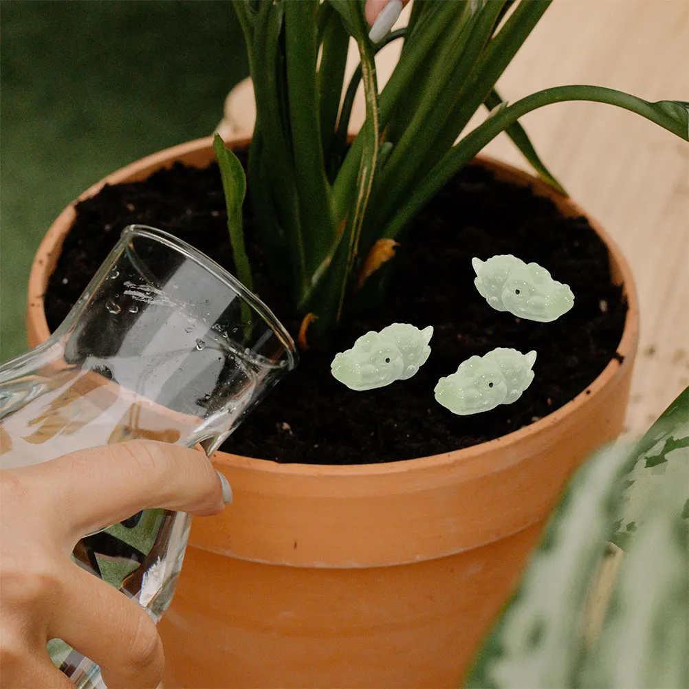 

25pcs Miniature Alligator Resin Glow In The Dark Decor For Garden Moss Landscape Desk Tabletop Home Office Sculptures