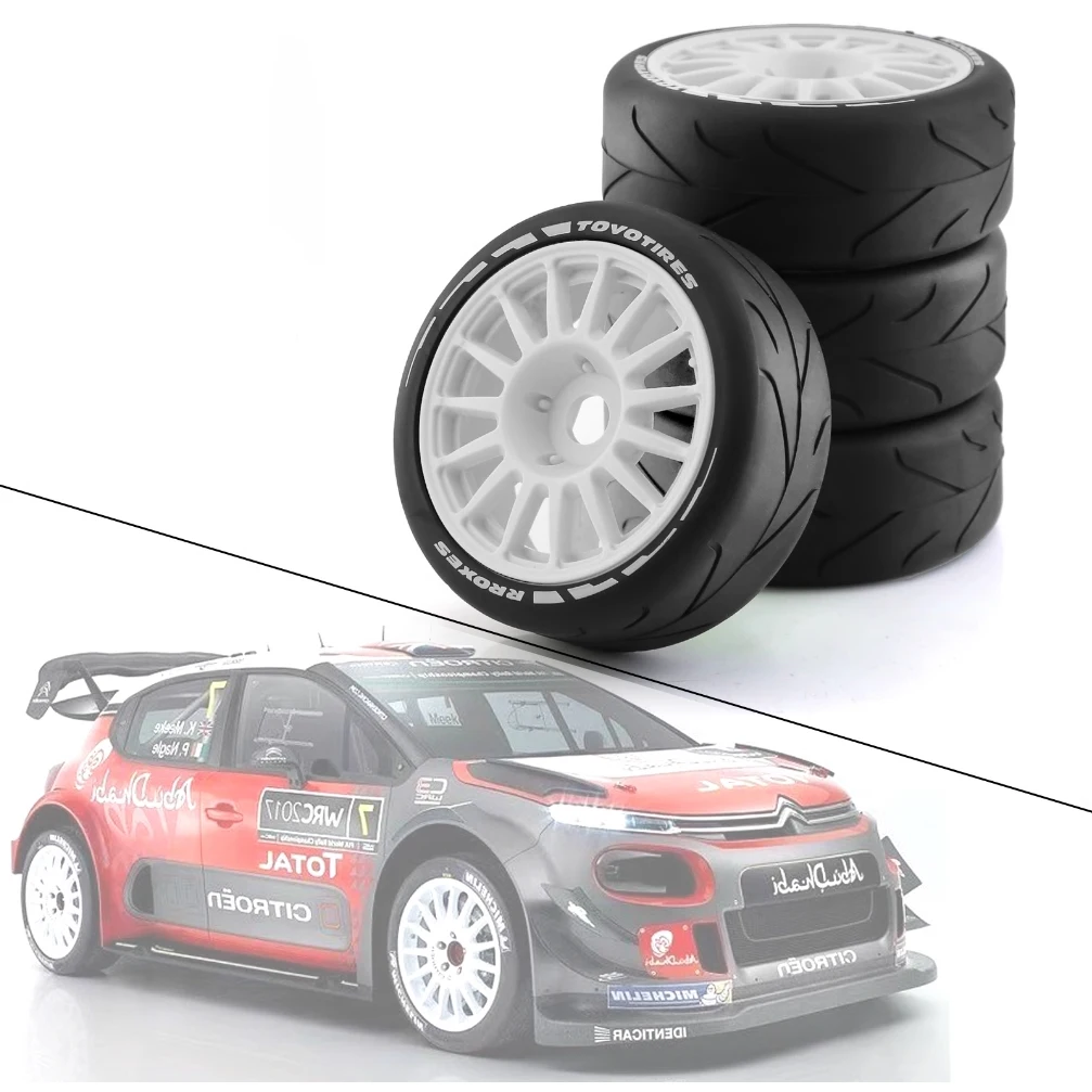 

Радиоуправляемые шины 1/8, комплект колес из 4 предметов, 103 мм, шестигранная муфта 17 мм, подходит для Arrma Trxs Redcat Losi Kyosho Vrx Hpi Wr8 Hsp Rally Off-Road Vehicles