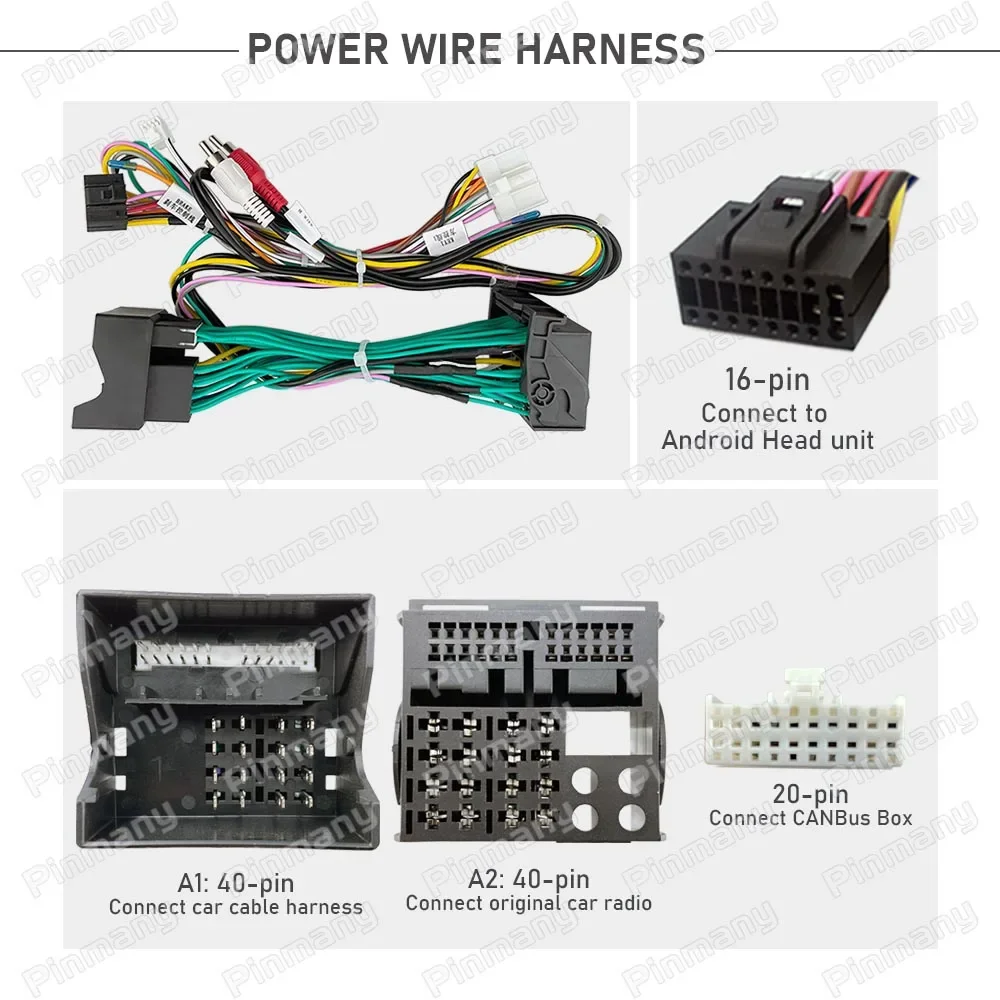 

Автомобильный радиокабель, адаптер жгута проводов питания, головное устройство Android, декодер CAN Bus VOC6 для Volvo XC60 S80L V60 V40 S60L S60 2014 ~ 2017