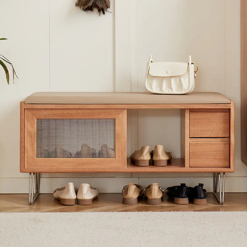 Shoe change stool at the entrance of the household entrance cabinet integrated can sit stool enter the door shoe stool