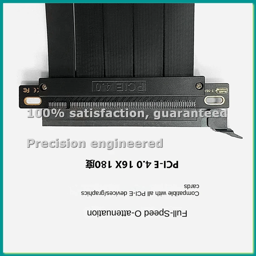 

Кабель-адаптер PCI-E 4.0 16X для видеокарты, удлинитель порта расширения, 90 градусов, 15 см, TCES