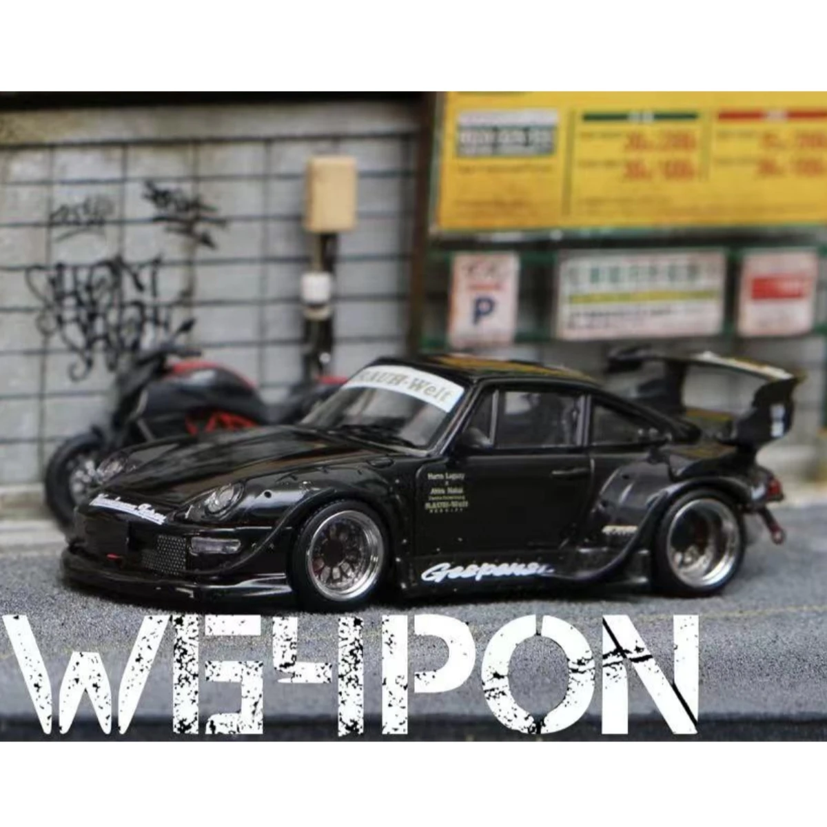 스트리트 무기 SW 다이캐스트 모델 자동차, 1:64 RWB 993