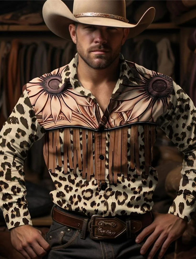 قميص رجالي جديد بسعر خاص لعام 2025 بتصميم بسيط من قماش الدنيم بأكمام طويلة وطية صدر السترة ثلاثي الأبعاد مطبوع رقميًا غير رسمي ومريح