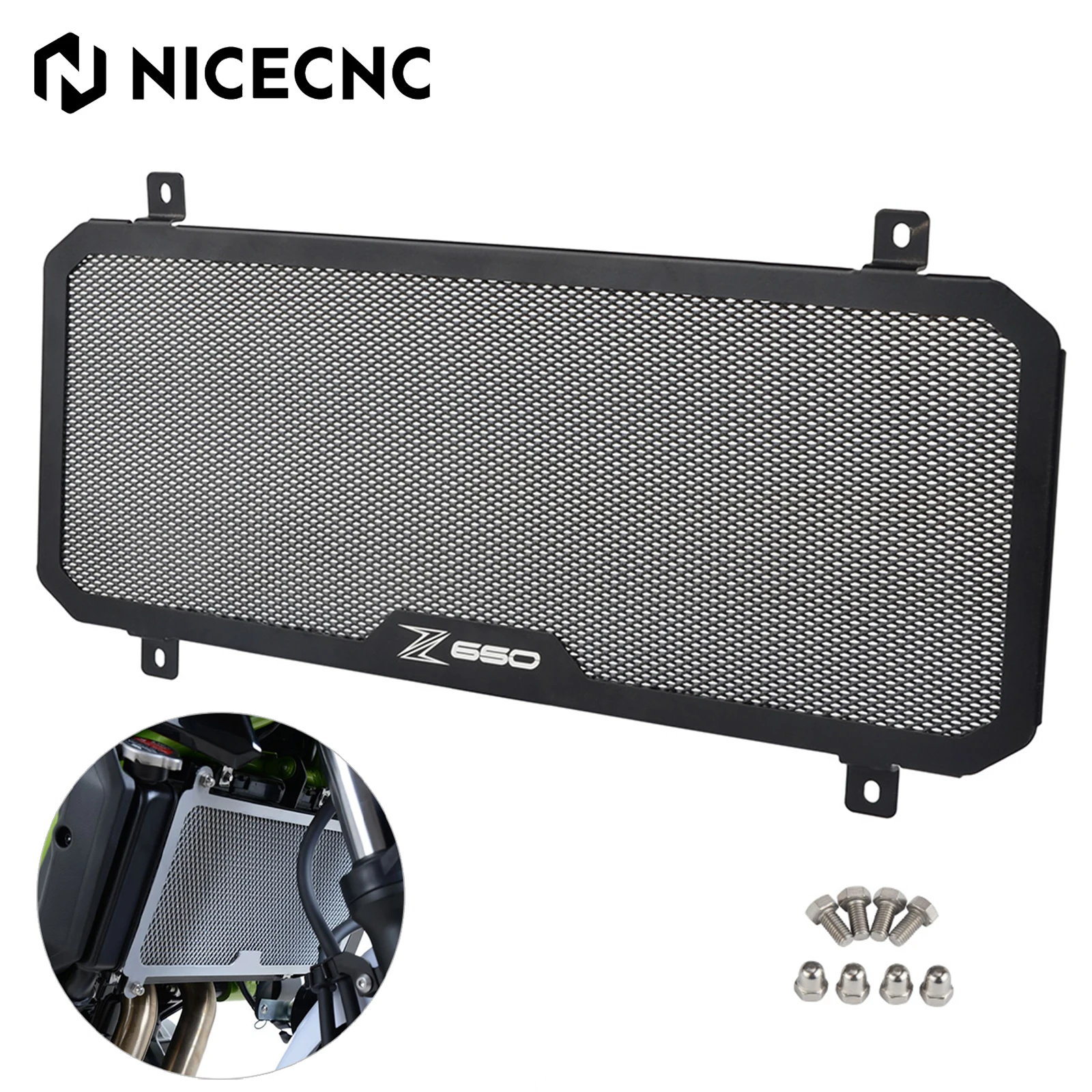 

For Kawasaki Z650 Z 650 2017 2018 2019 2020 Radiator Cover Oil Water Cooling Guard Guard z650 z 650 2017-2020