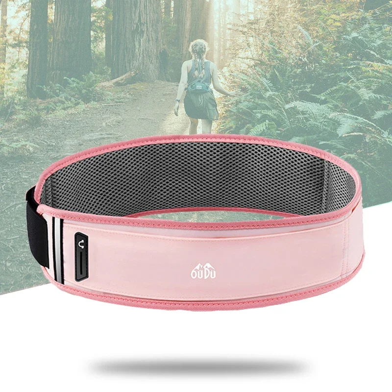

Invisible Waist Pack Adjustbale Sport Fanny Pack for Trekking Hiking Travel Hands-free Phone Holder for Men Women(No Bottle)