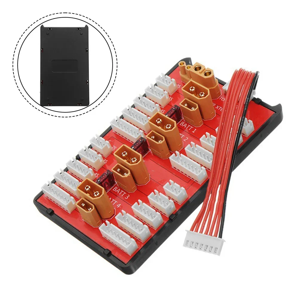 

1pc Combined Parallel Charging Board 2-in-1 Lithium Battery Expansion Charging Board With Safety Protective T-plug Silicone Cap