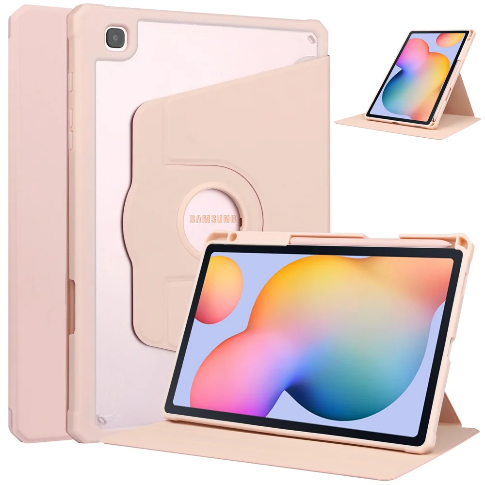 Чехол для планшета Samsung Galaxy Tab S6 Lite 10,4 P610 S7 S8 11 S7 S8 PLUS 360 Roating Smart Чехлы для Galaxy Tab S7 FE Cover