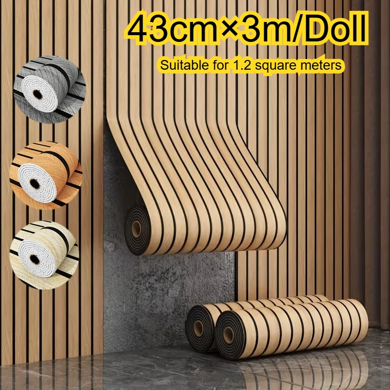 

43cm×3m/Doll 3D Self-Adhesive Waterproof Thickening Partition Wallpaper 40cm Grille Wall Sticker for Background Wall Decoration