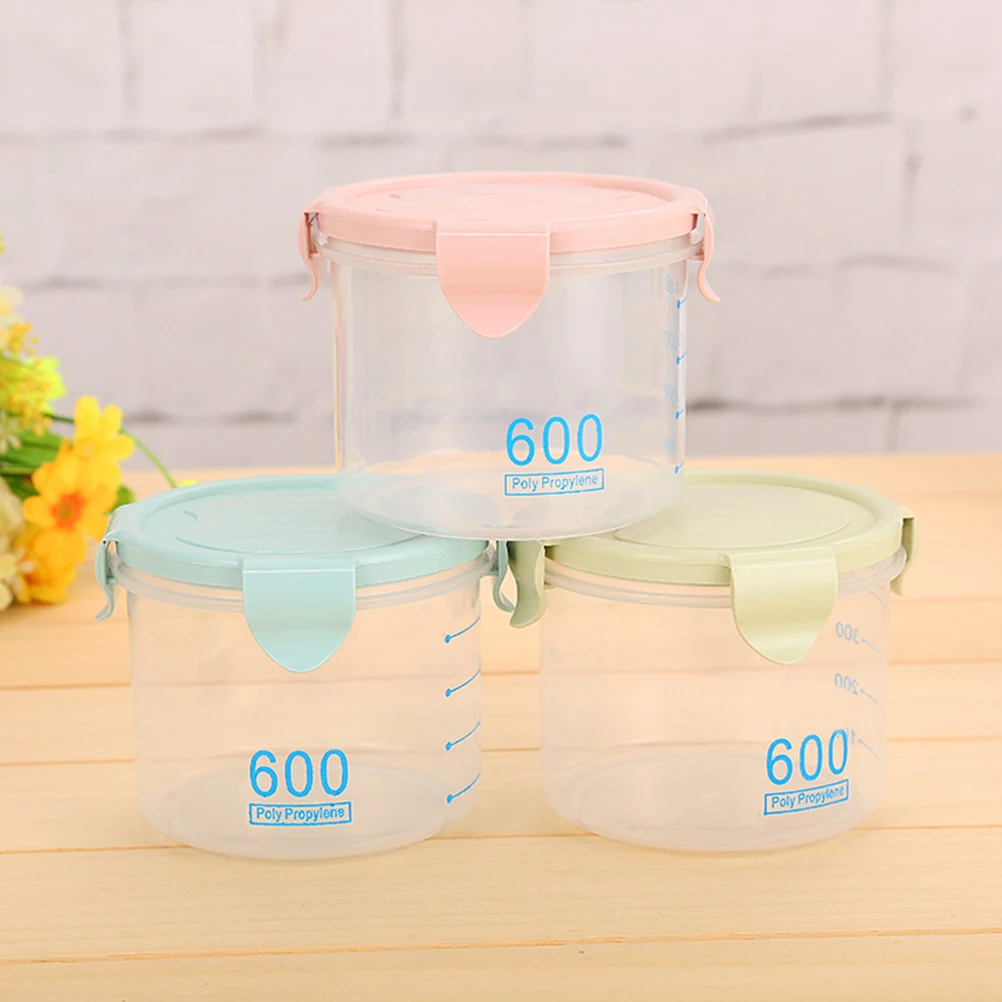 

Airtight Leakproof Food Storage Container 600Ml Blue Plastic Bottle For Cereal Dry Snacks Flour Sugar Rice Polypropylene