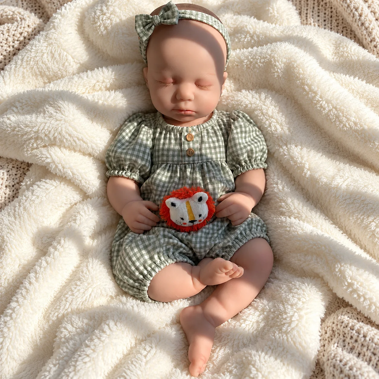 20 Inch Reborn Baby Girl Doll Full Body Silicone Soft Realistic Newborn Doll for Adult Collectors Birthday Gift and Display