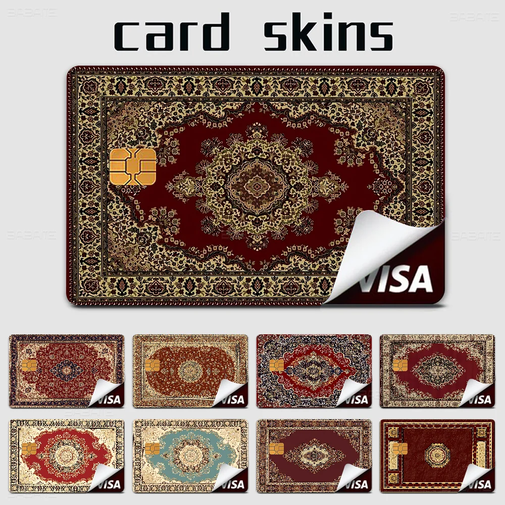 Persian Credit Card Skin Stickers for VISA Bank Card Transportation Card Waterproof Sticker Anti-scratch Women Gift