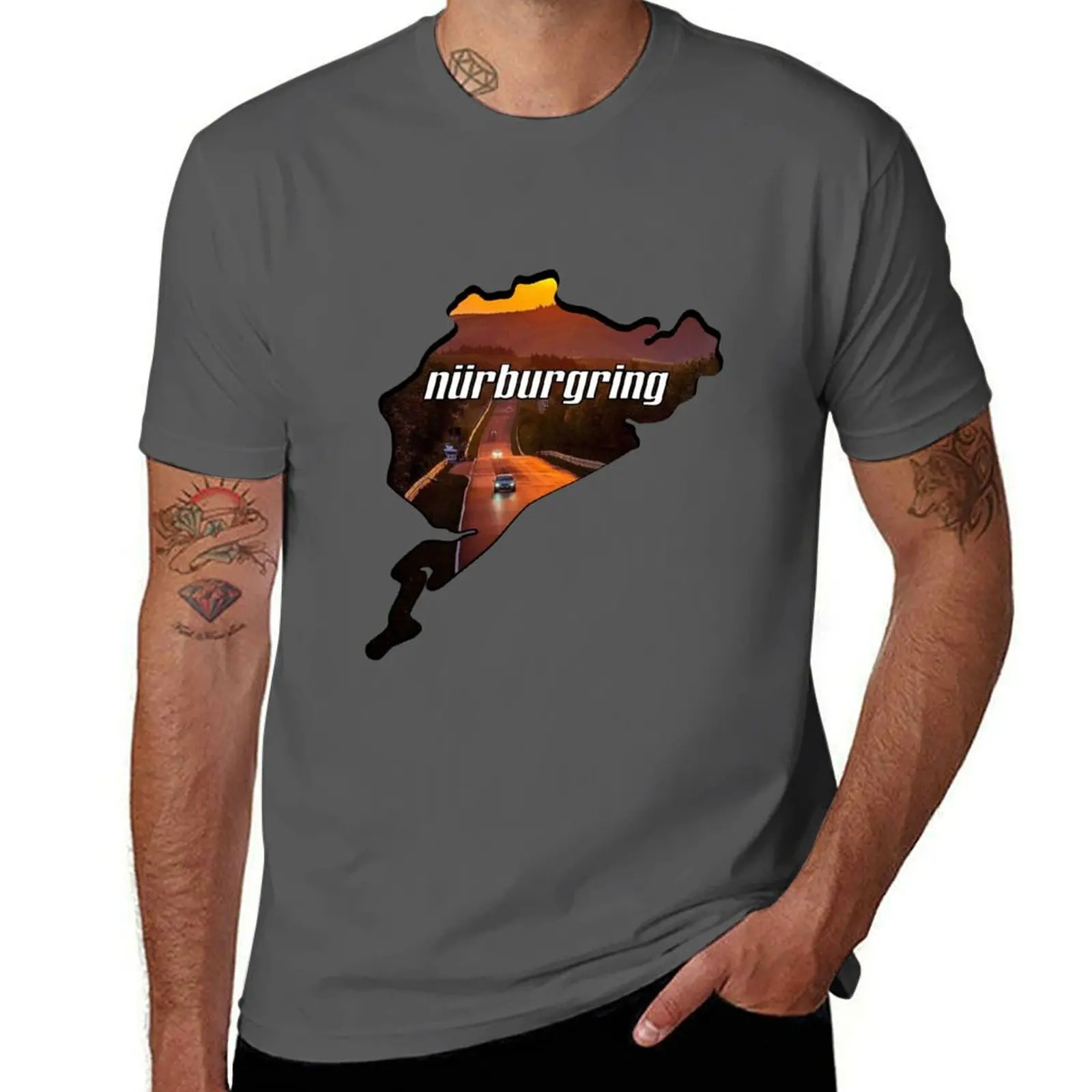 

Nurburgring T-Shirt Basic Lightweight Short Sleeve Tee