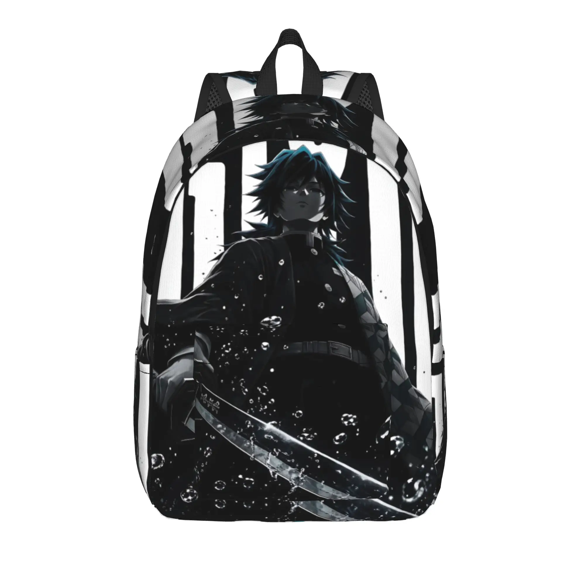 Fashion Halloween Demon Slayer Backpack  Mochilas Adjustable Strap Office Work Retro Washable Rucksack