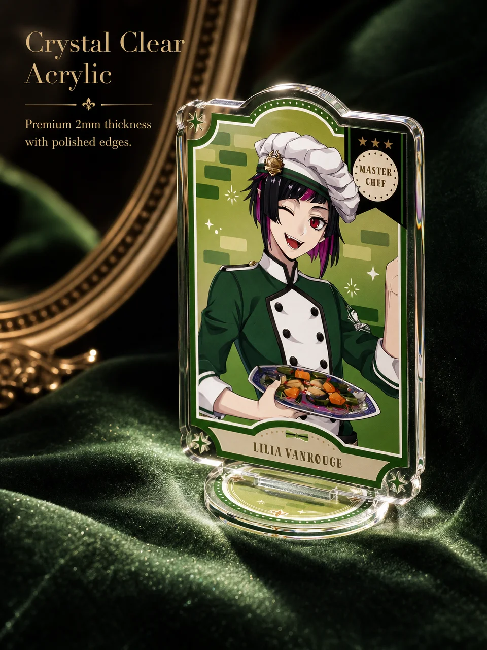 Game Twisted Wonderland New 10cm Acrylic Figure Stand keychain Model Plate Desk Decor Cosplay Malleus Idia Azul Leona Jade Floyd