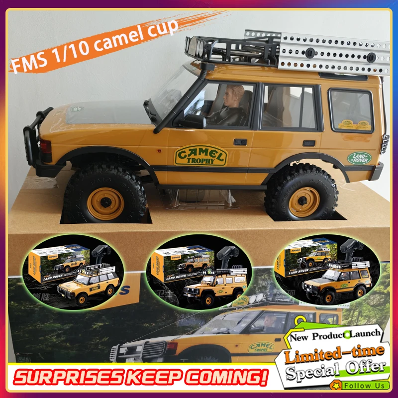 

FMS 1/10 Camel Cup Land Rover Official authorized simulation RC remote control car Climbing vehicle 1:10 Large Land Rover FCX10