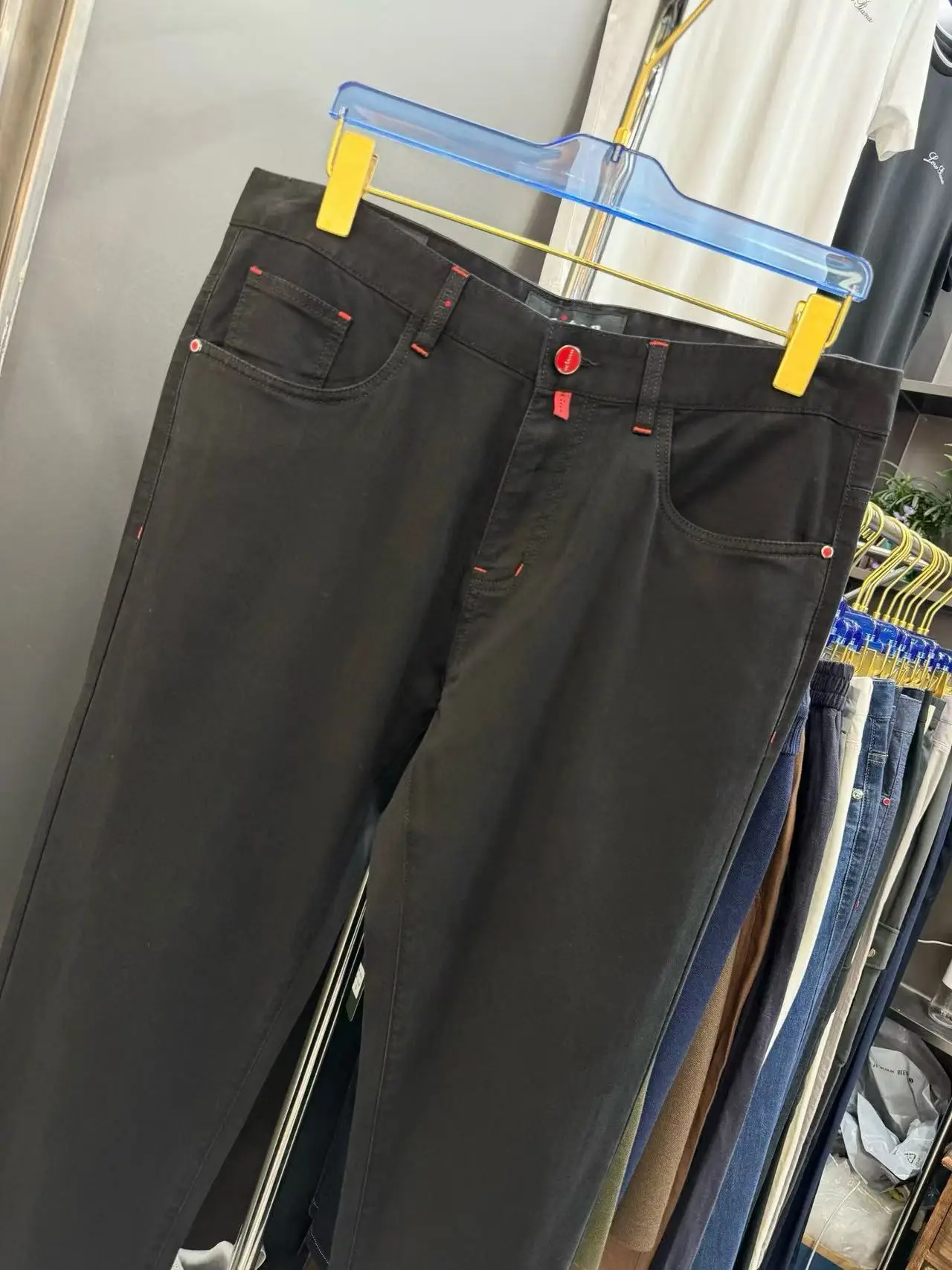 Kiton Men's Clothing 2025 Spring and Summer New Men's Fashion Casual Versatile Straight Jeans