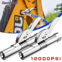 Acoplador de grasa de alta presión, boquilla, bomba de manguera, jeringa, pistola de engrase, adaptador NPT1/8, herramientas de cambio de aceite de freno, accesorios para coche, 12000PSI