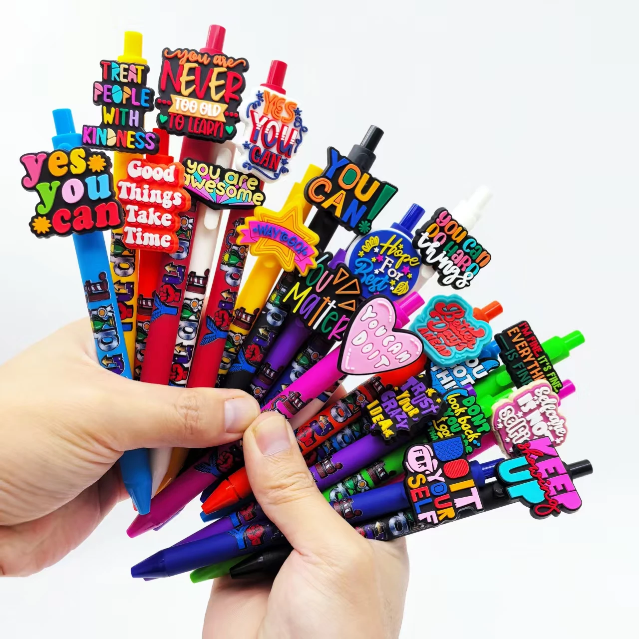 

10pcs/15pcs/20pcs/ Inspirational phrase Ballpoint pen, encouraging upward Ballpoint pen, office, study and writing pen