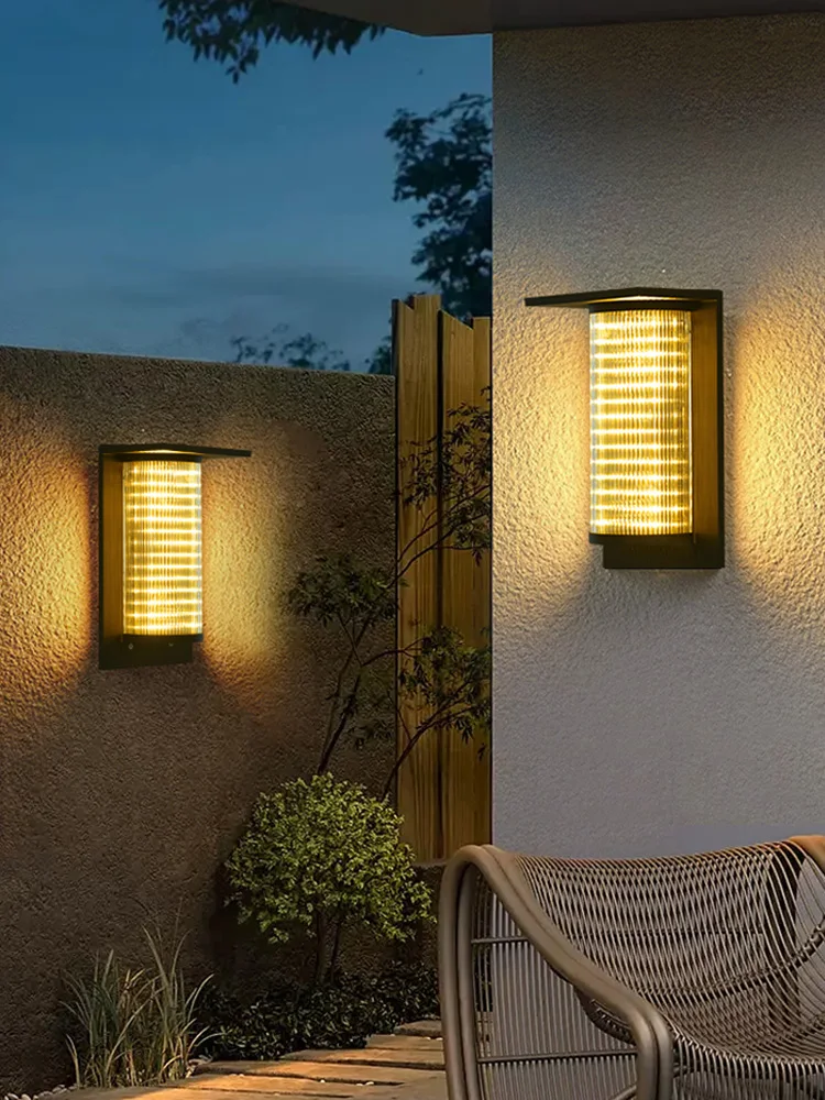 Outdoor Waterproof Courtyard Columns, Villa Exterior Wall Wall Lights On Both Sides Of The Entrance