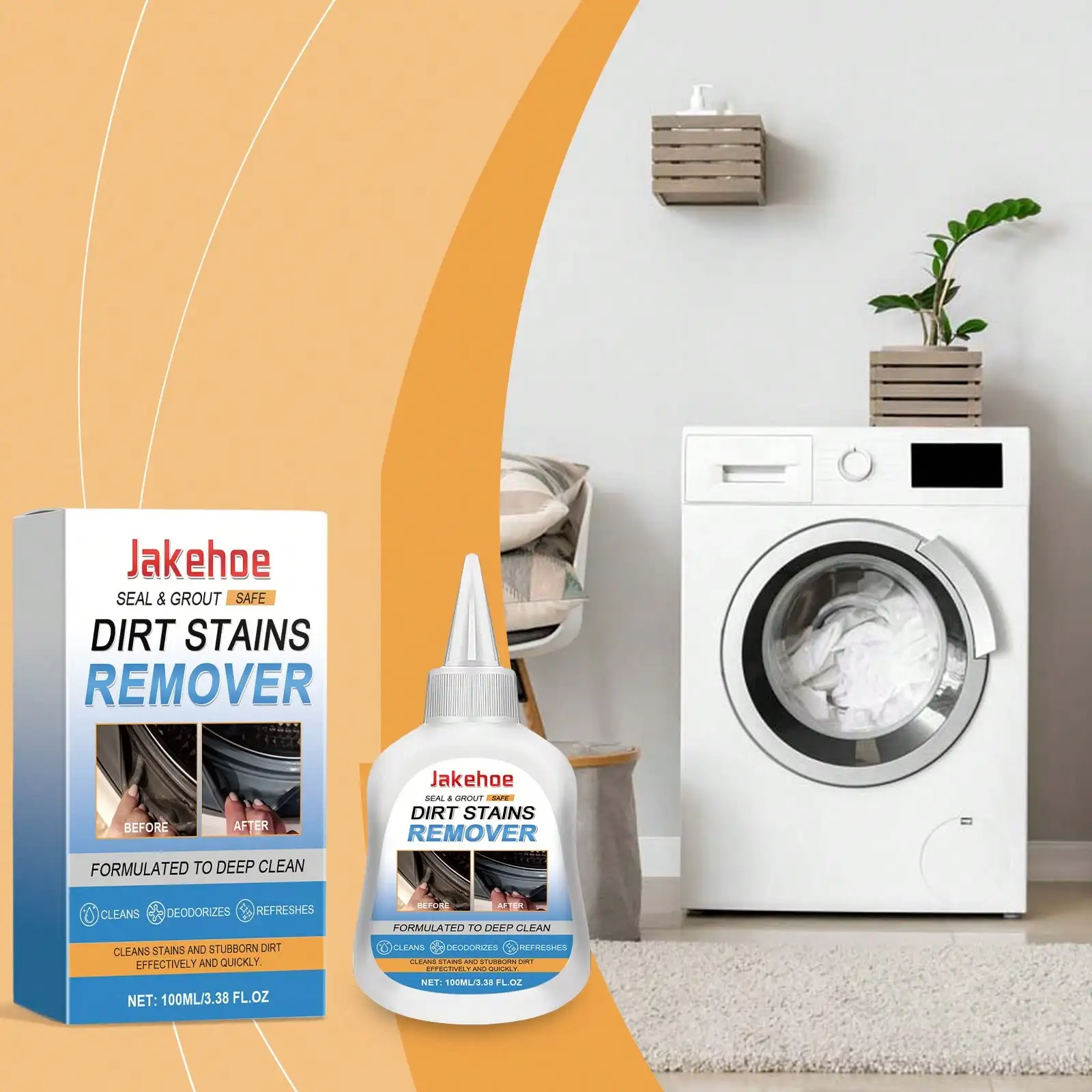 Jakehoe Decontamination Gel Cleaner Multi-Effect Cleaning Kitchen Bathroom Stain Multi-Purpose Cleaner