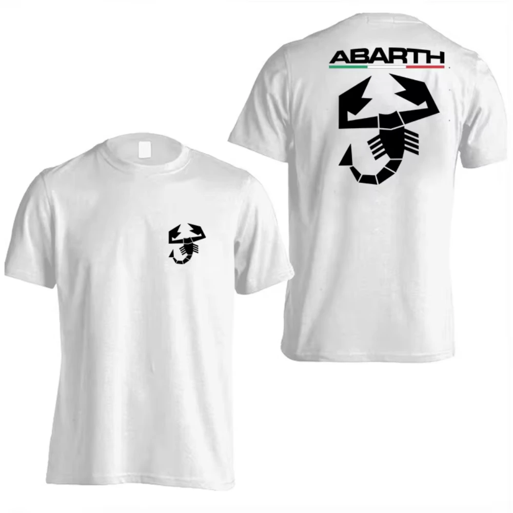 2026 Summer Men's Summer Pure Cotton Short Sleeved Men's and Women's Sports T-shirt Italian Car Modified Rally Racing Top