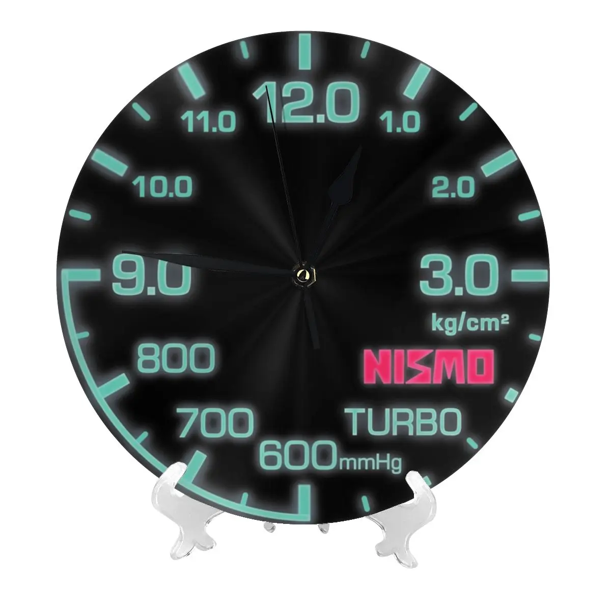 Classic Nismo Boost Time Clock Modern Simple and Wall Hung Clock for Study Bedroom Living Room Bathroom