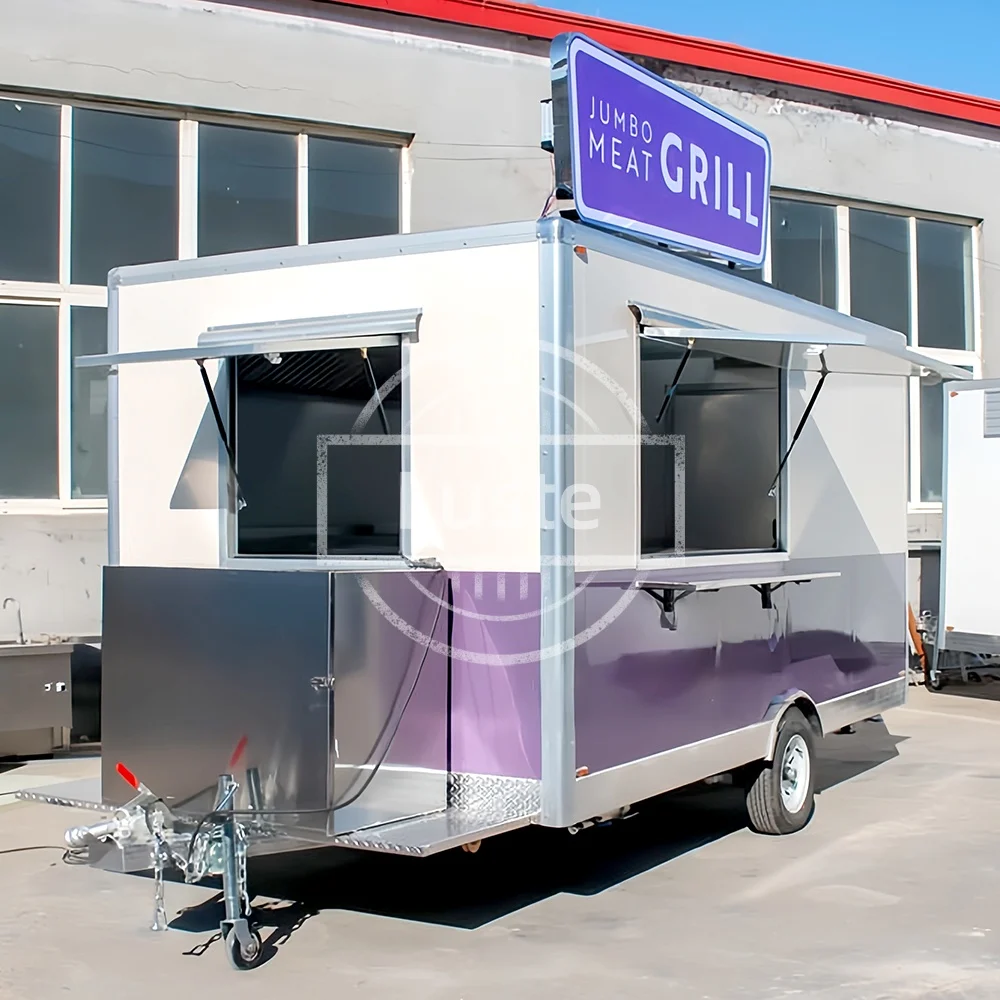 

BBQ Food Truck Ice Cream Taco Sweet Corn Shop Fast Food Trailer off road camper Box Truck for Sale