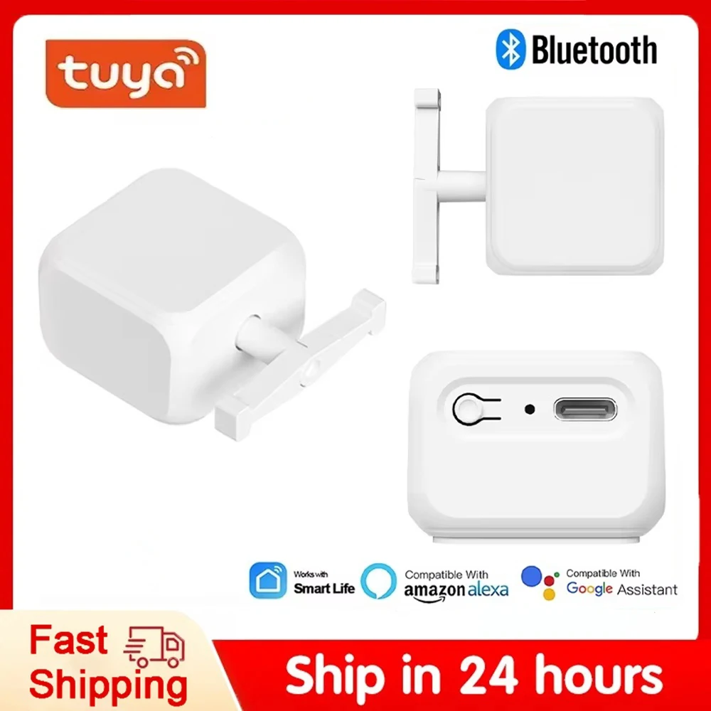 

Tuya Bluetooth Fingerbot Робот Кнопка Кулисный переключатель Пульт дистанционного управления Пресс-робот Поддержка Google Home Alexa Голосовой помощник