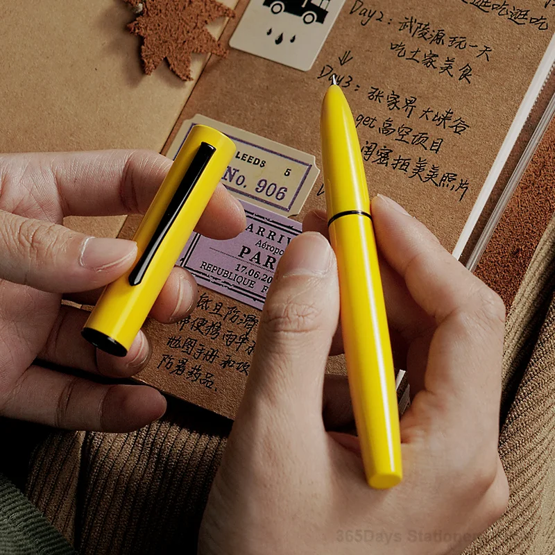 Hongdian C1 Exquisite Explorer Simple Classic Retro Fountain Pen  EF/F Hooded Nib School Office Supplies Writing Gift Pens