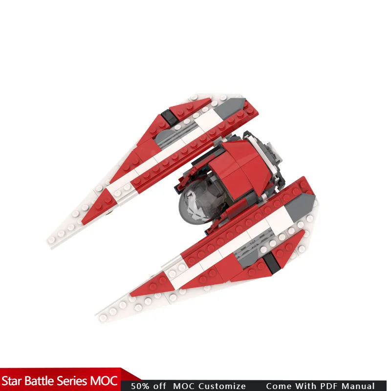 156개 스타 스커플 타이 스트라이커 MOC 맞춤형 모듈식 블록 디자인 창의적 디자인 인기 DIY 조립 장난감 선물