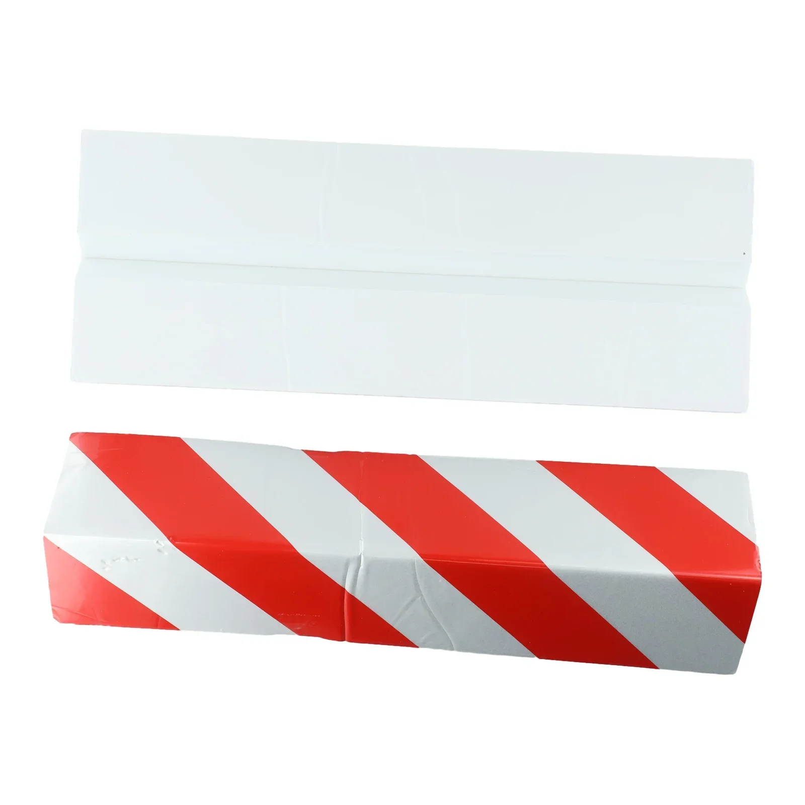 2pcs Red & White Strips Cushioning Block Parking-Garage Wall Edge-Protector For Protecting The Columns/ Walls/ Corners/ Car Door