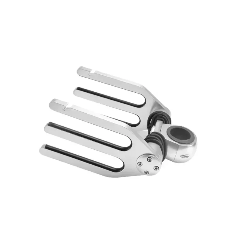 Boat Wakeboard Tower Rack, Bat Shape Mirror Polished Aluminum Alloy, Clamped Board Holder Bracket, for Yacht Surfboard Storage