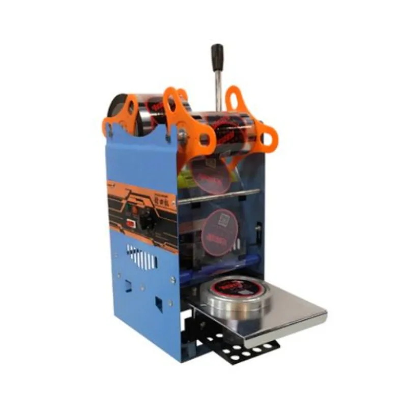 Digital Manual/Semi-Automatic Milk Tea Cup Plastic Cover Sealing Machine (95/75mm)