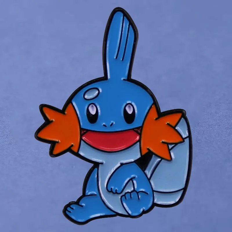 

Pokemon Mudkip Anime Lapel Pins Backpack Jeans Enamel Brooch Pin Women Fashion Jewelry Gifts Kawaii Blue Fish Cartoon Badges