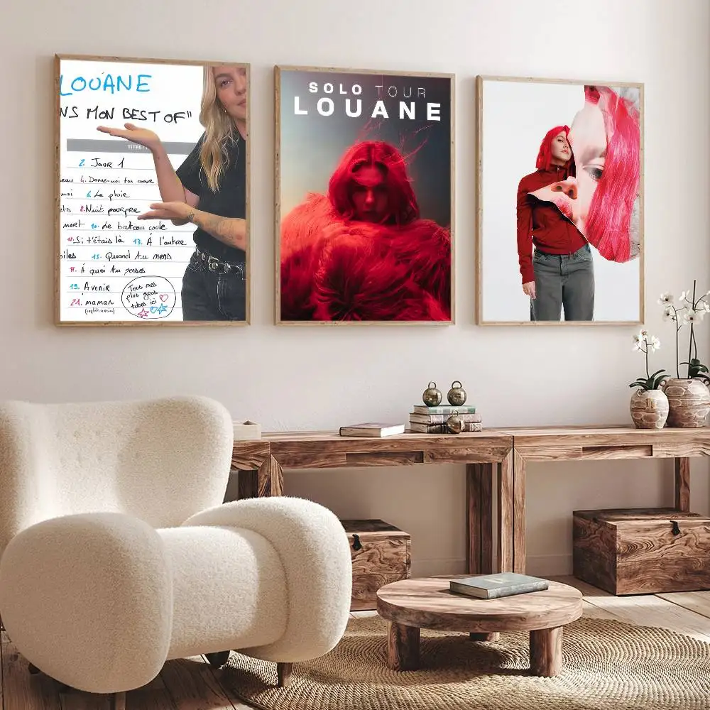 المغني Louane Tiens mon أفضل اللوحات الزخرفية الملصقة مناسبة لغرف المعيشة وغرف النوم والمكاتب والحانات #3