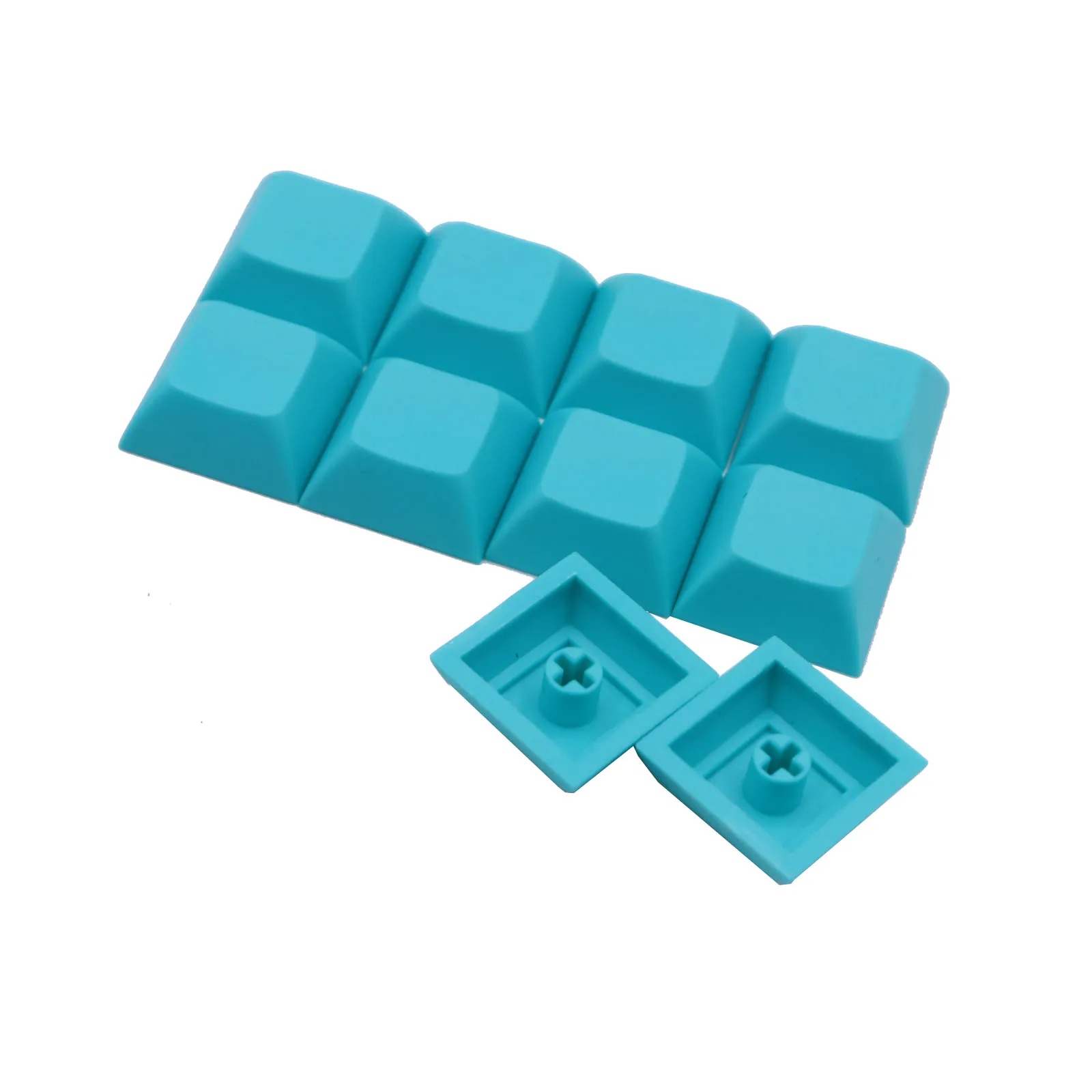 10 PCS DSA Blank 1u 1.4mm PBT Mechanical Keyboard Keycap Short Ball Keycap Pink Blue Black White For MX Switch