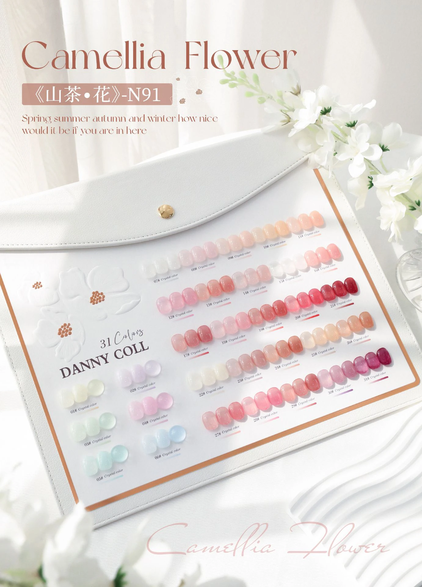 DANNY COLL 2025 New Hot Sale 31 Colors Jelly Color Nail Gel Set HEMA-Free TPO-free Non-Toxic UV Gel Kit for Nail Salon Wholesale