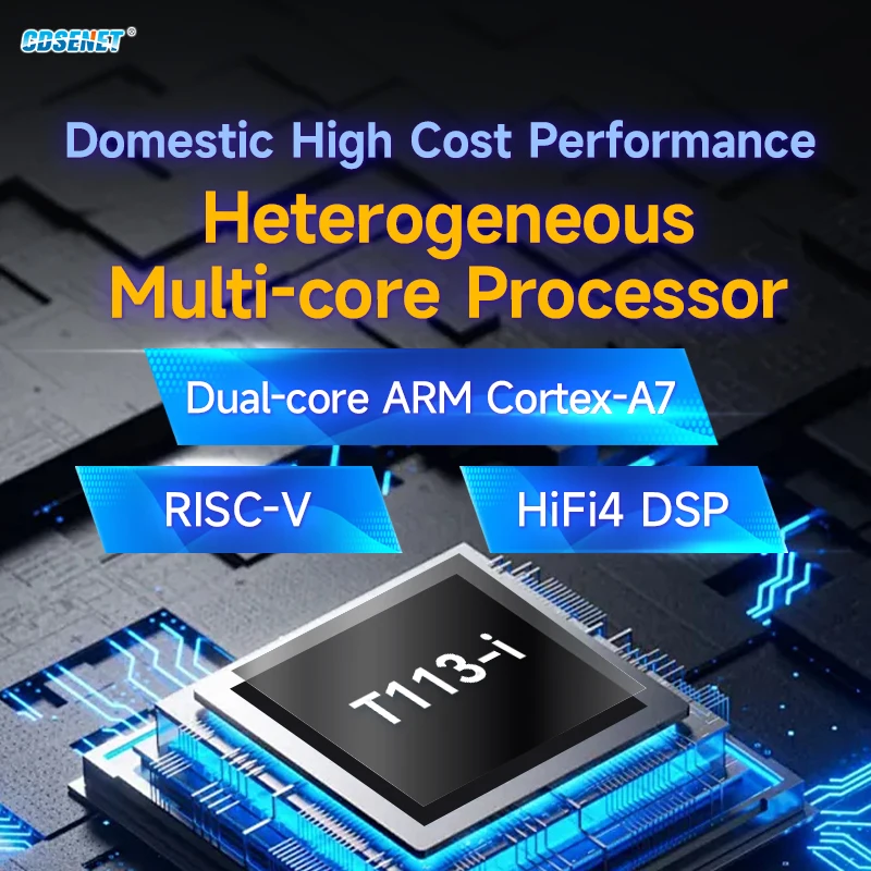Dual-core Cortex-A7 Cortex-A7 Allwinner T113-S Core Board Multi-core Heterogeneous CDSENT ECK31 RISC-V High-Definition Display