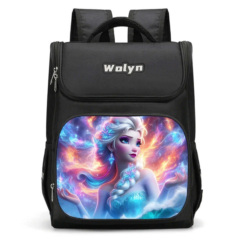 Large Child Frozen Princess Elsa Backpack Boy Girls School Bag For Men Women Traveling Backpack Durable and Multi Compartmen