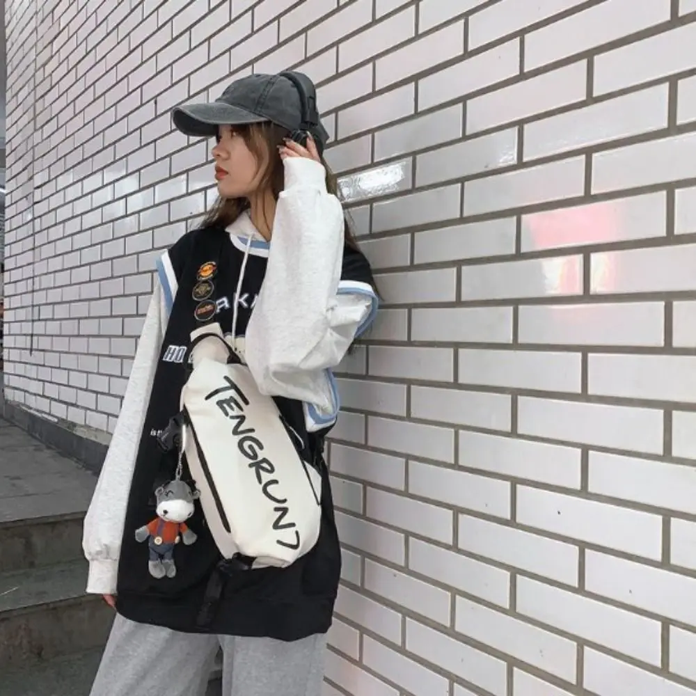 Versatile Sports Large Capacity Waistpack Crossbody Bag Multi functional Chest Bag