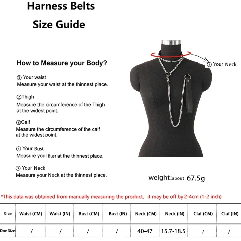 سلاسل الجسم المصنوعة من جلد البولي يوريثان للنساء، أدوات ألعاب للزوجين، دعائم لعب الأدوار، هدية عيد الحب