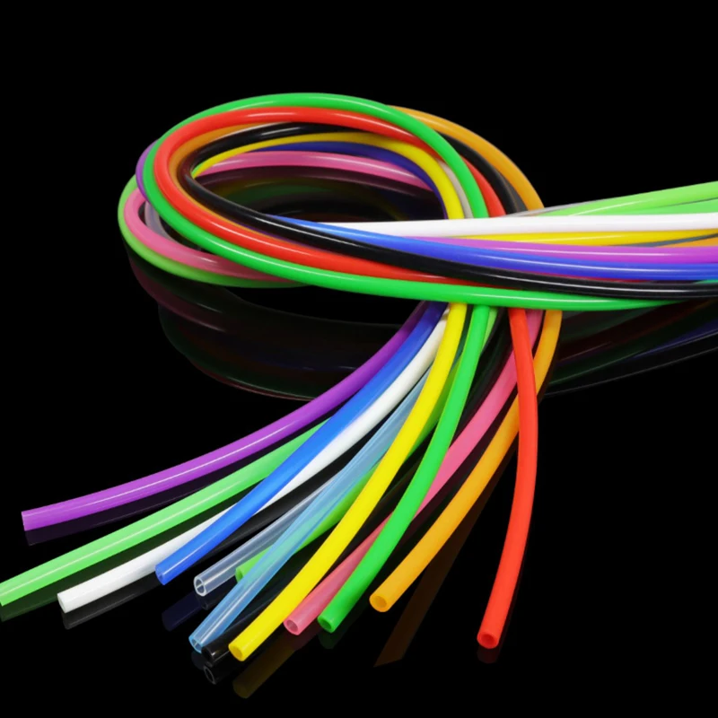 

1 метр красочная силиконовая трубка гибкий мягкий резиновый шланг ID 2 ~ 14 мм термостойкая соединительная трубка для воды красочный шланг