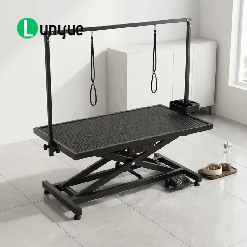 Electric Lift Pet Grooming Table Modern Steel Non Slip Multifunctional Dog Cat Bathing Stand for Home Professional Use